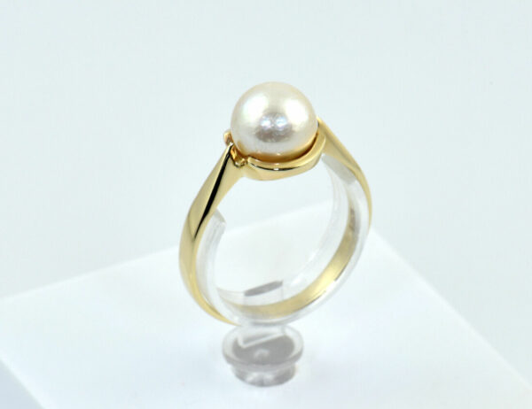 Ring Akoya-Perle 585/000 14 K Gelbgold