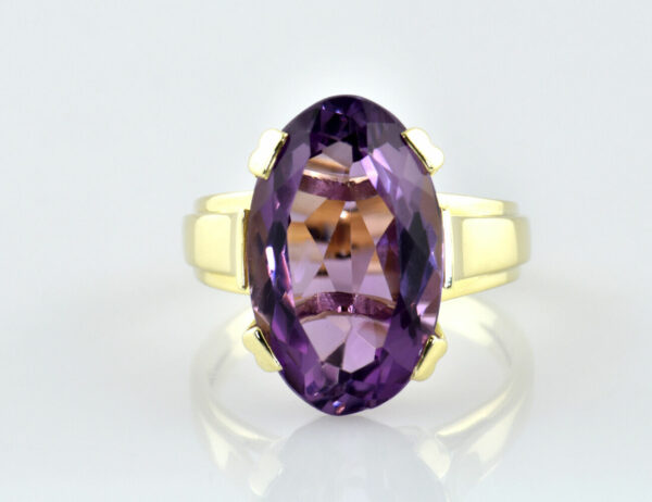 Ring Amethyst 585/000 14 K Gelbgold