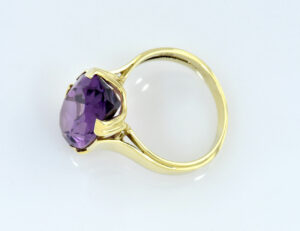 Ring Amethyst 585/000 14 K Gelbgold