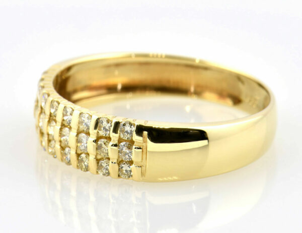 Ring Diamant 585/000 14 K Gelbgold 27 Brillanten zus. 0,40 ct