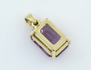 Anhänger Amethyst 585/000 14 K Gelbgold