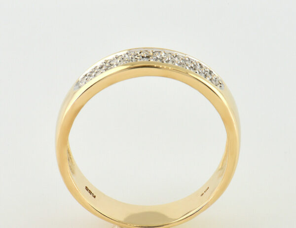 Diamant Ring 585/000 14 K Gelbgold 37 Brillanten zus. 0,50 ct