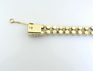 Granat Armband 333/000 8 K Gelbgold 19 cm