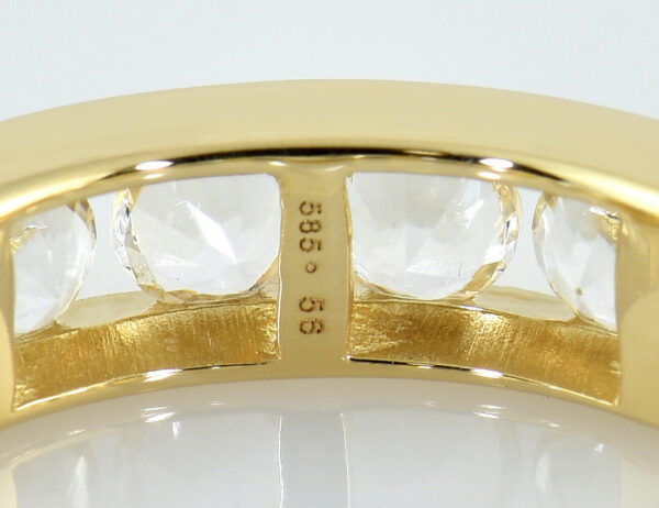 Jette Joop Memoire Ring Zirkonia 585/000 14 K Gelbgold