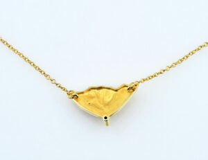 Kette 333/000 8 K Gelbgold Collier 1 Diamant 0,015 ct, 43 cm
