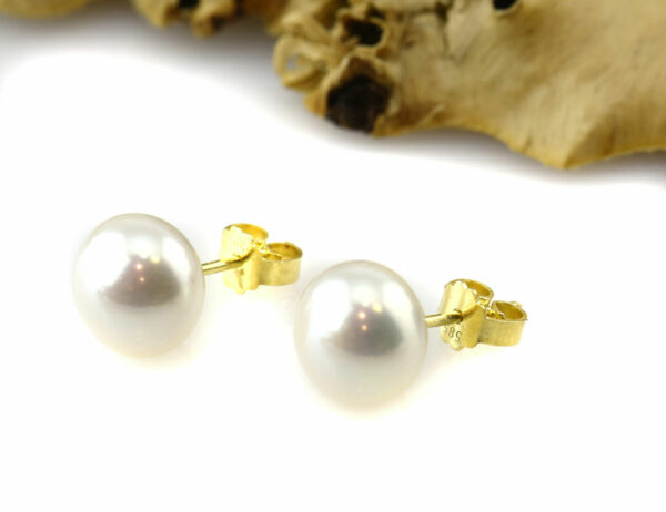 Ohrringe Perle 585 14 K Gelbgold Perlohrstecker