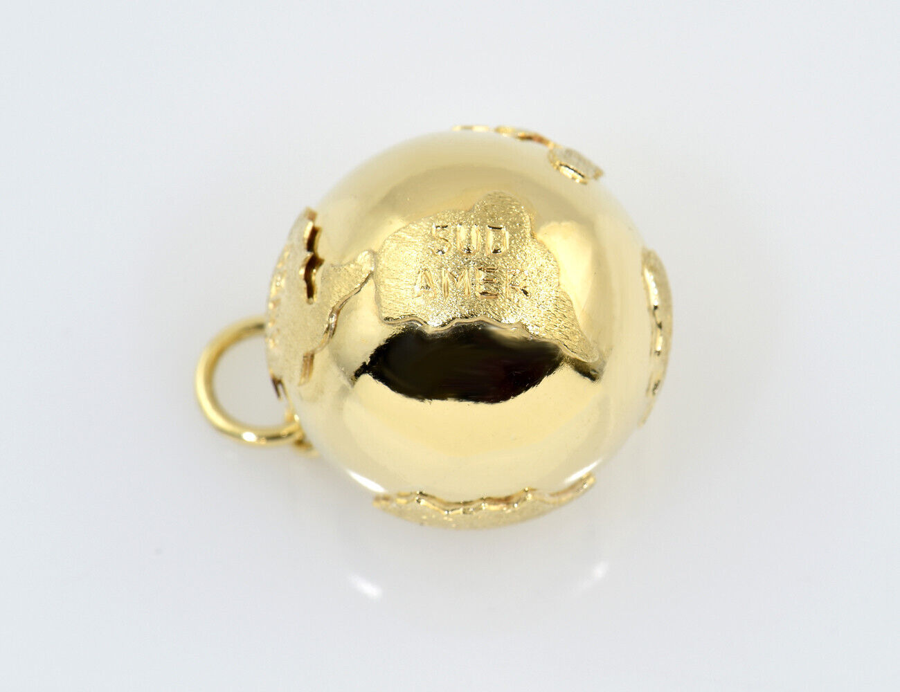 Anhänger Weltkugel Globus 585/000 14 K Gelbgold