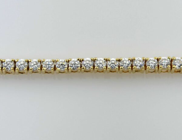 Armband 750/000 18 K Gelbgold Zirkonia 18,50 cm lang
