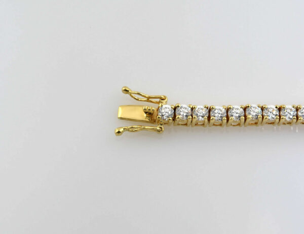 Armband 750/000 18 K Gelbgold Zirkonia 18,50 cm lang