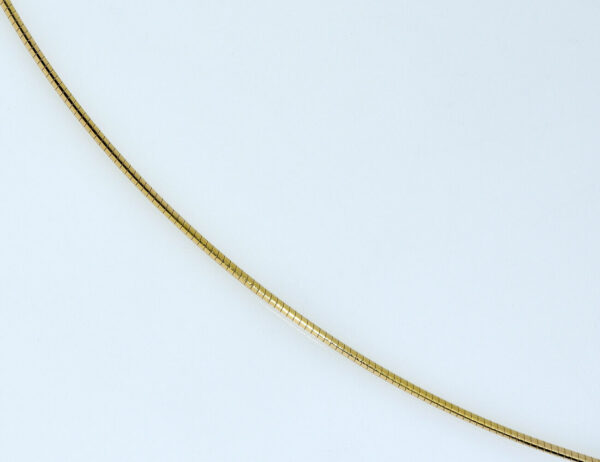 Kette Halsreif Omegareif rund 42 cm 585/000 14 K Gelbgold