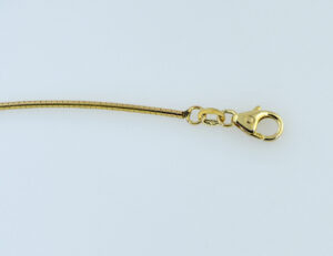 Kette Halsreif Omegareif rund 42 cm 585/000 14 K Gelbgold