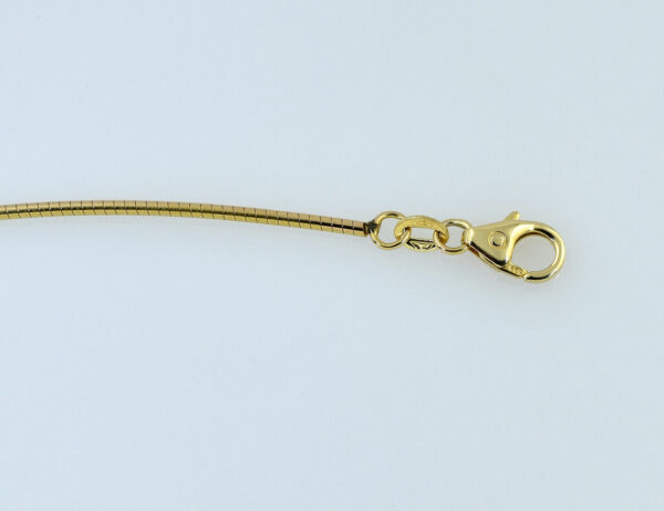 Kette Halsreif Omegareif rund 42 cm 585/000 14 K Gelbgold