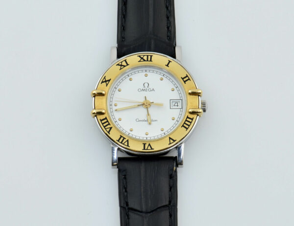 Omega Constellation Damenuhr Stahl Gold