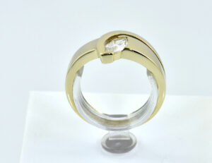 Ring 375/000 9 K Gelbgold Cubic Zirkonia