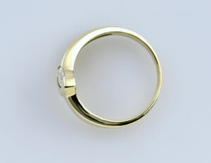 Ring 375/000 9 K Gelbgold Cubic Zirkonia