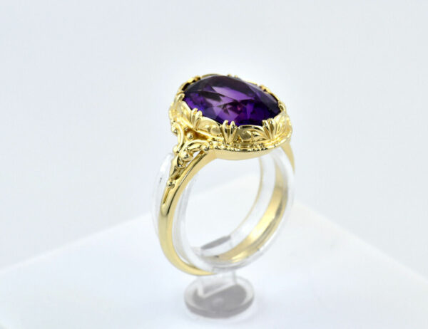 Ring Amethyst 585/000 14 K Gelbgold