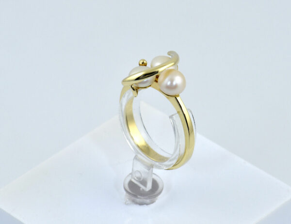 Ring Zuchtperle 585/000 14 K Gelbgold