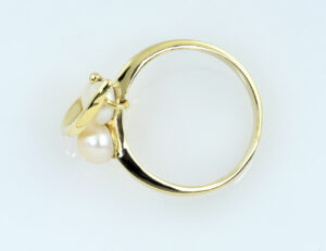 Ring Zuchtperle 585/000 14 K Gelbgold