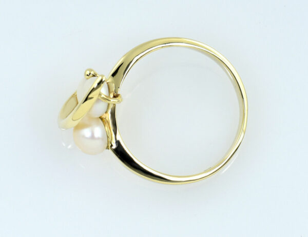 Ring Zuchtperle 585/000 14 K Gelbgold