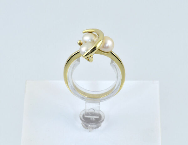 Ring Zuchtperle 585/000 14 K Gelbgold