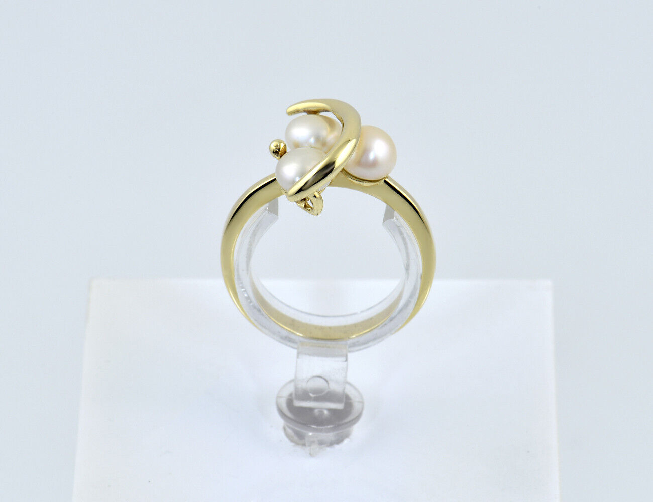 Ring Zuchtperle 585/000 14 K Gelbgold