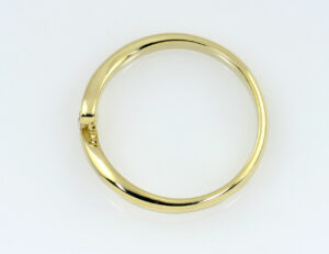 Solitär Diamant Ring 585/000 14 K Gelbgold Brillant 0,09 ct